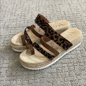 Very G Leopard Espadrille Sandals